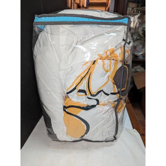 Mi Zone Allison Duvet Floral Design 4 Piece Comforter Set Yellow Full Queen - Picture 6 of 11